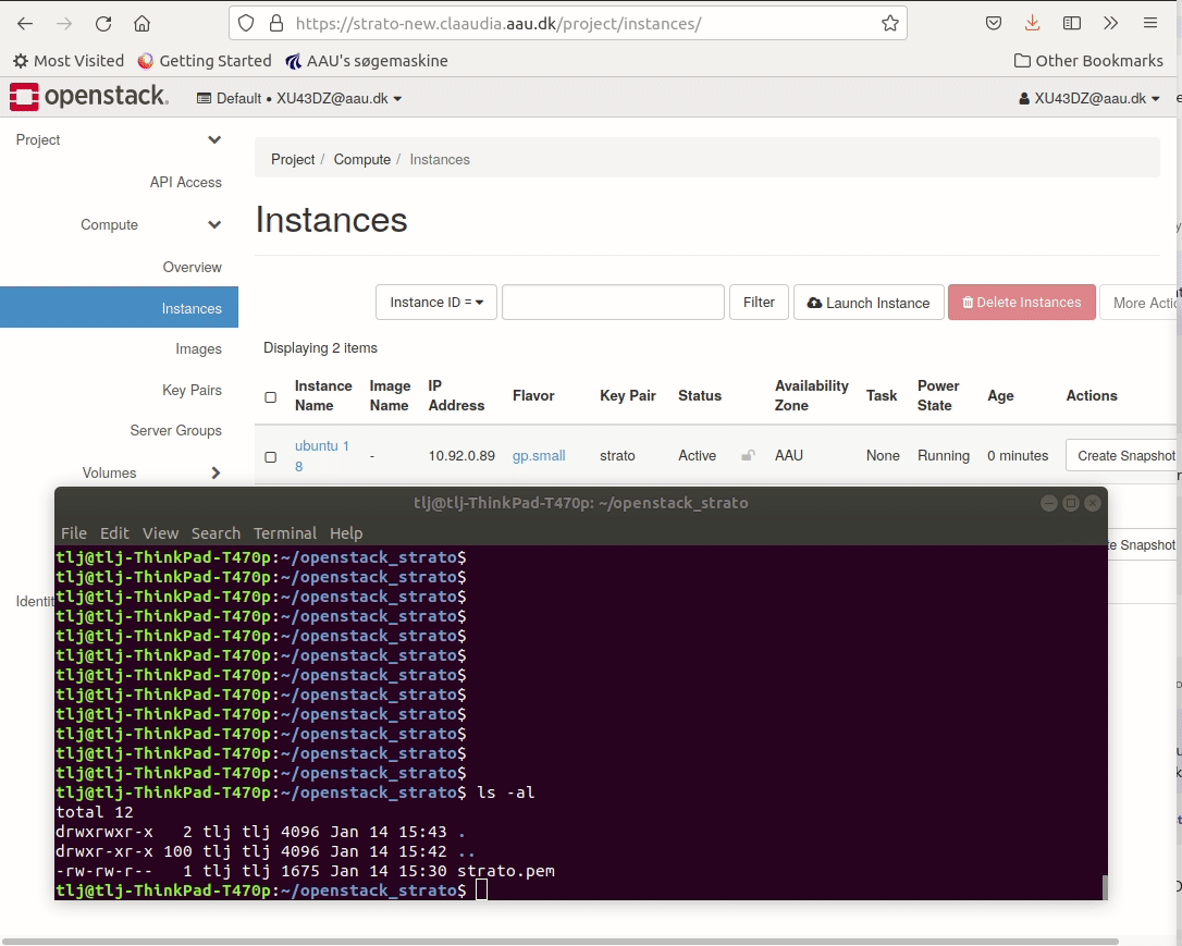 Access instance - Strato Documentation